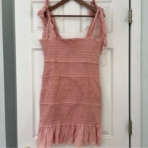 Chelsea & Violet Textured Bodycon Pink Mini Dress